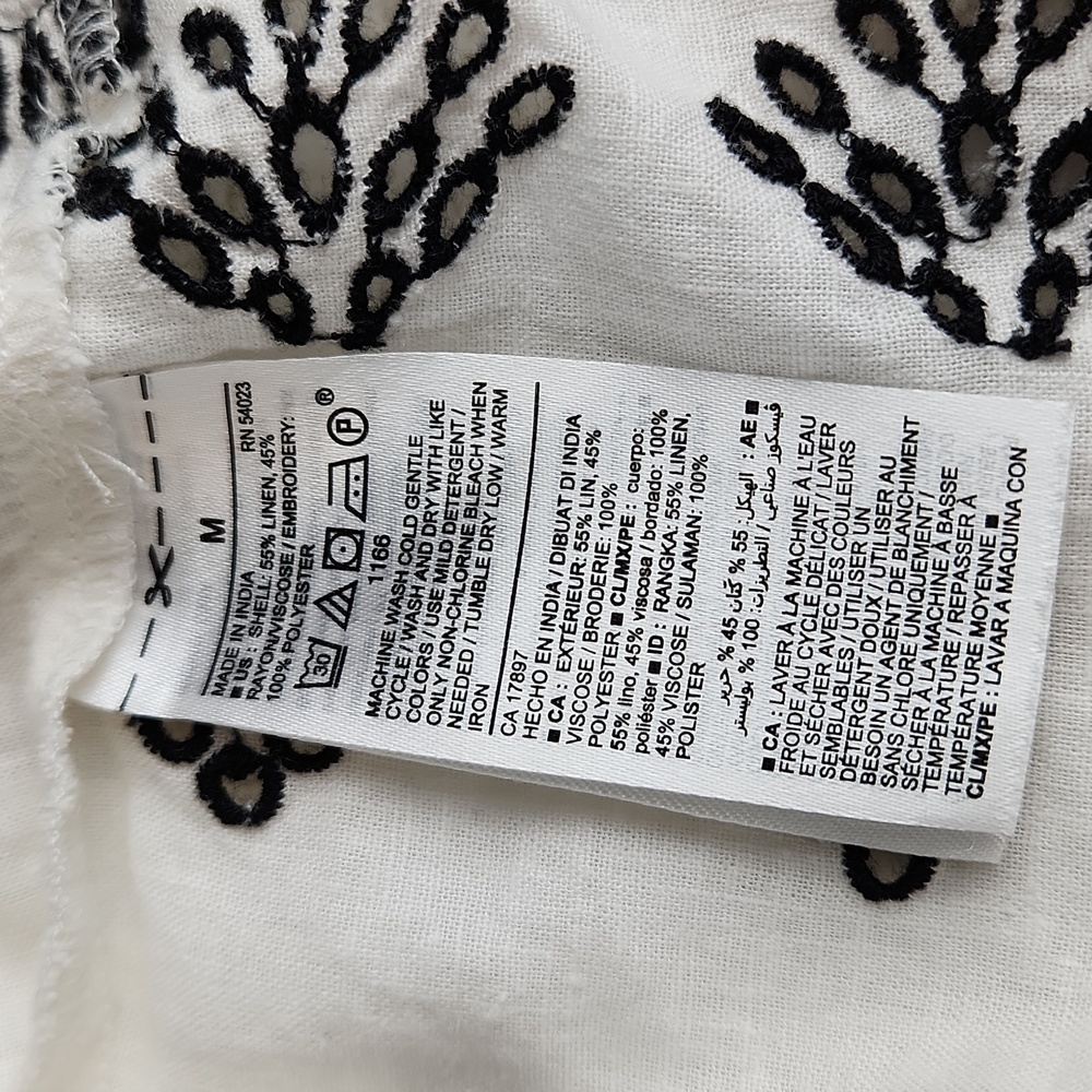 OLD NAVY peasant ruffle blouse top size Medium. So cute! - Picture 7 of 8